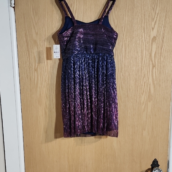 Zhenzi Kids Dress in Purple and Blue - Picture 6 of 7